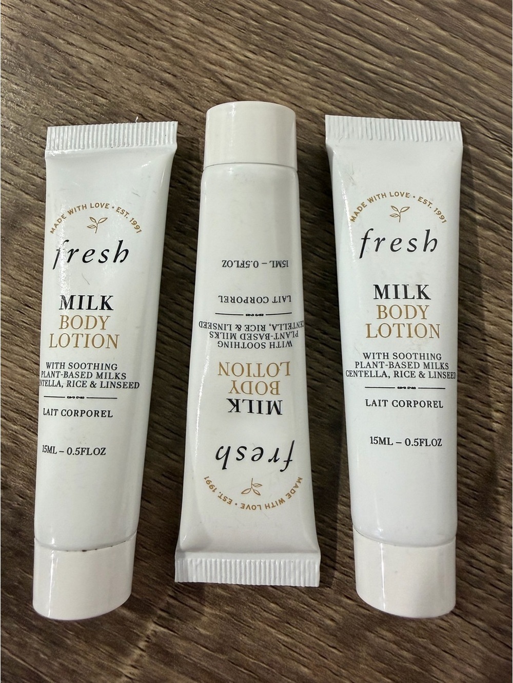 3 x Fresh Milk Body Lotion 15 ml NEW